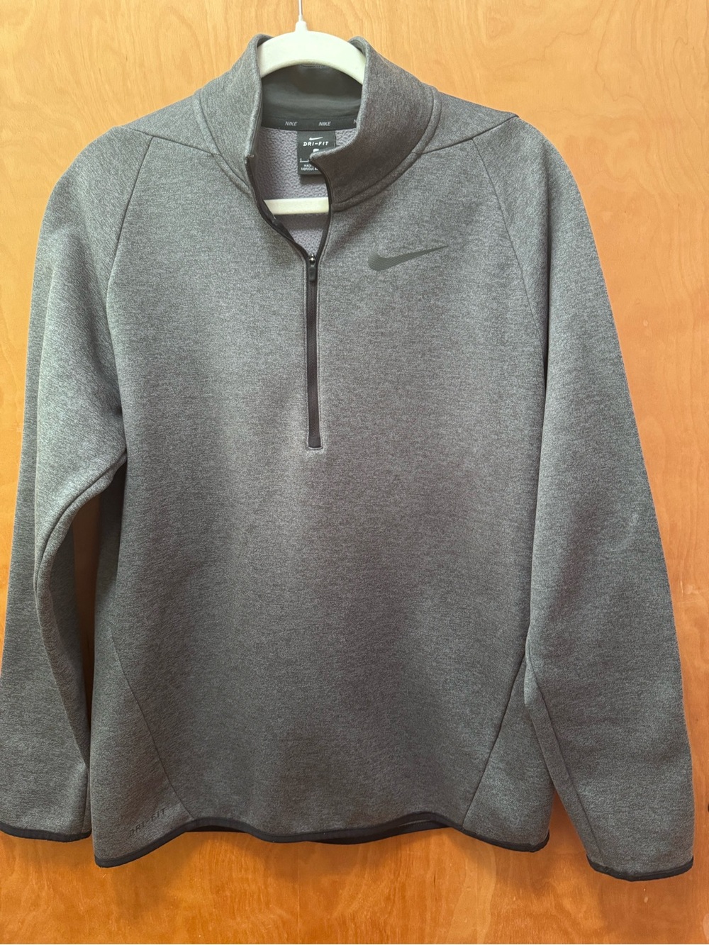Nike Men’s Therma-FIT 1/4-Zip Pullover Jacket in gray